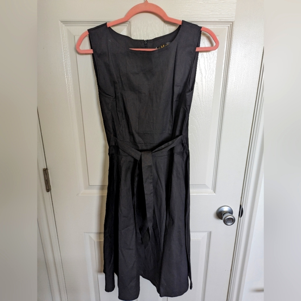 IHOT Black Fit and Flare Cocktail Dress